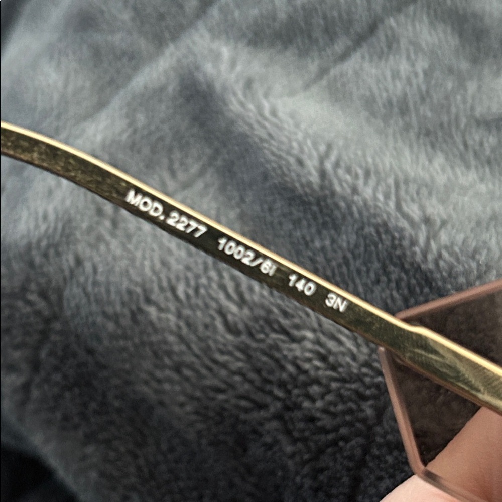 Versace Black and Gold Square Sunglasses - Picture 7 of 8